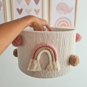 Lampa sufitowa z Delikatną Tęczą – abażur w pastelowych barwach