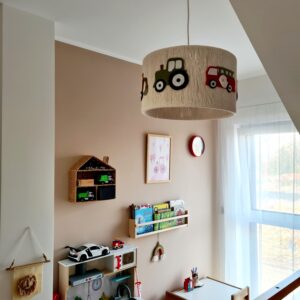 Lampa sufitowa „Traktor & Koparka & Straż” dla chłopca