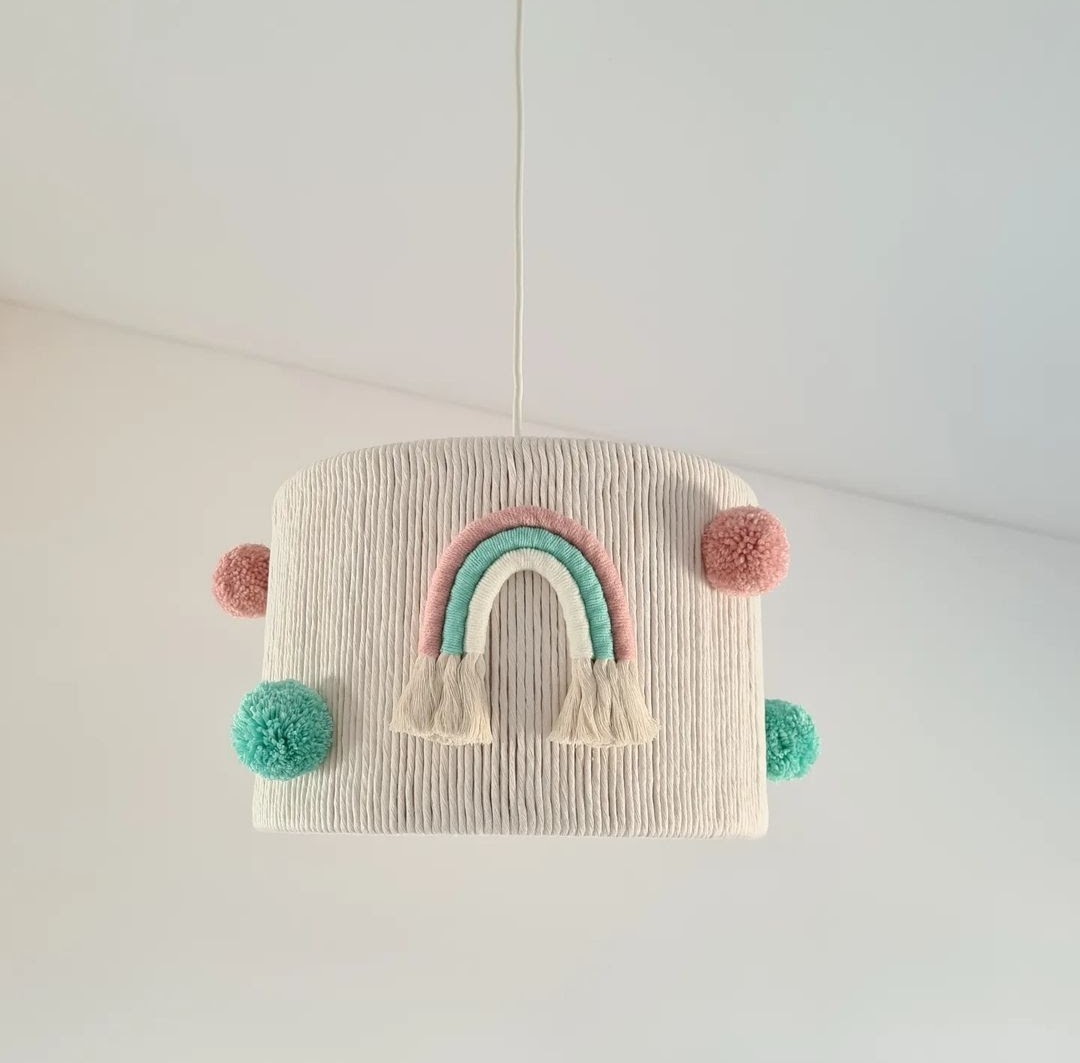 Lampa sufitowa Miętowa Tęcza - dziecięca do pokoju dziewczynki - obrazek 3