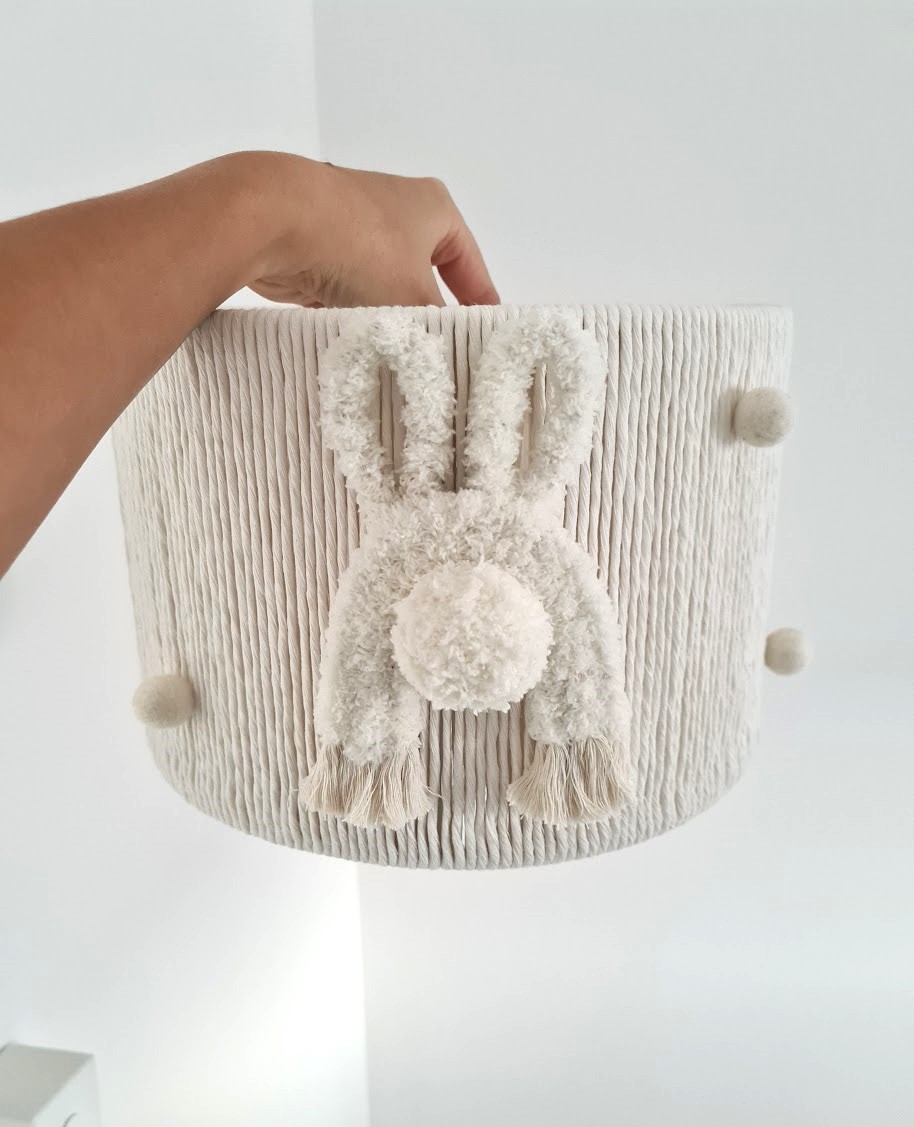 Lampa sufitowa Puszysty Zajączek – boho do pokoju dziecka - obrazek 4