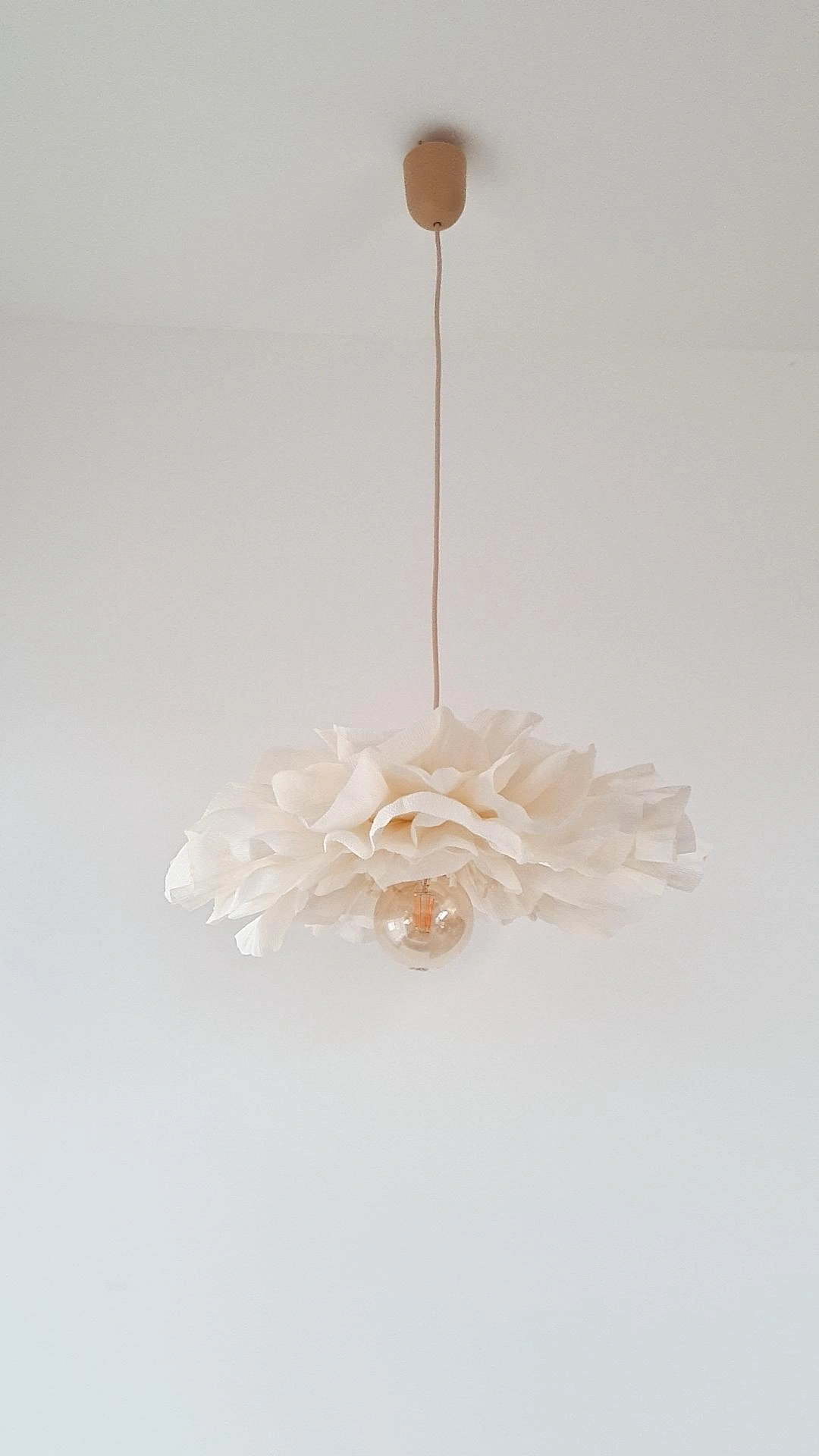 Lampa sufitowa kremowy kwiat PEONIA - obrazek 7