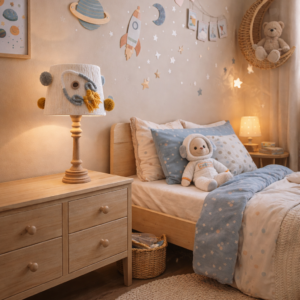 Lampka nocna rakieta kosmiczna – idealna do pokoju dziecka