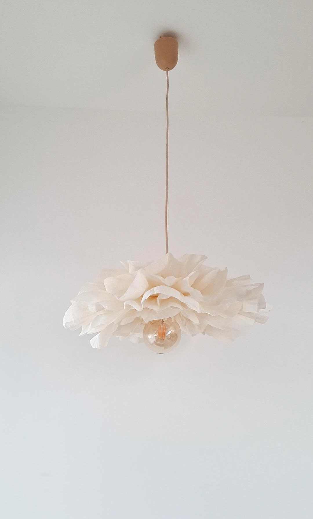 Lampa sufitowa kremowy kwiat PEONIA - obrazek 5