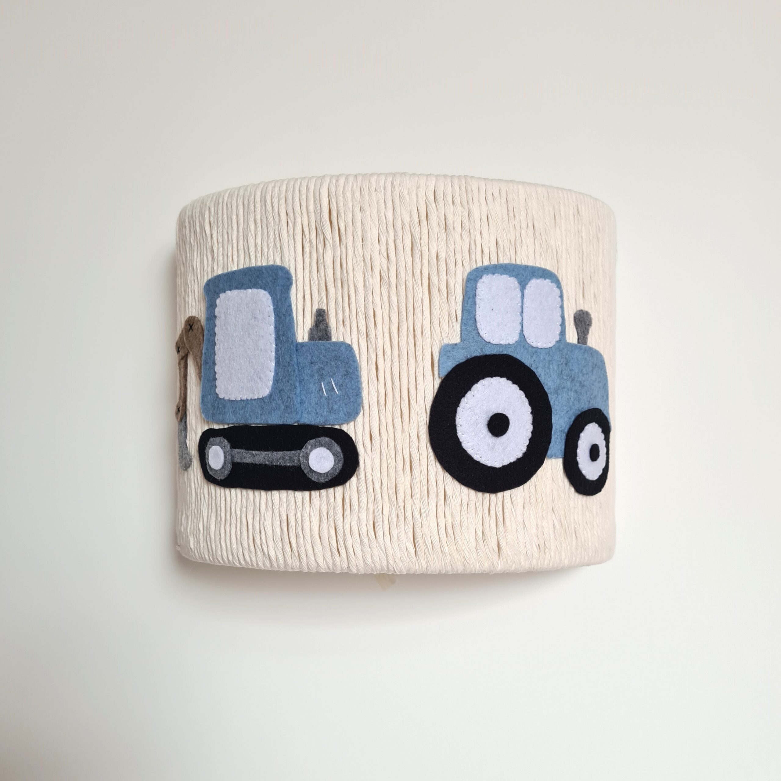 Abażur Kinkiet dla dziecka Traktor i Koparka | Lampa ścienna