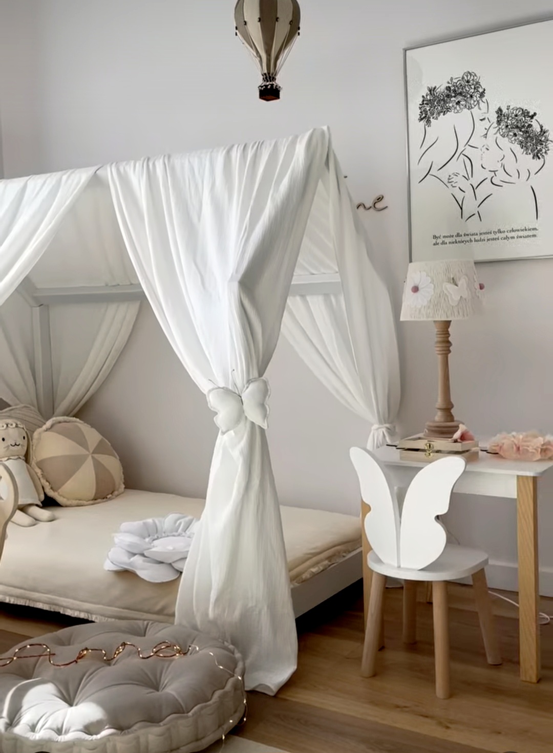 Lampka nocna Stokrotki i Motylki - Magiczny akcent do pokoju - obrazek 5