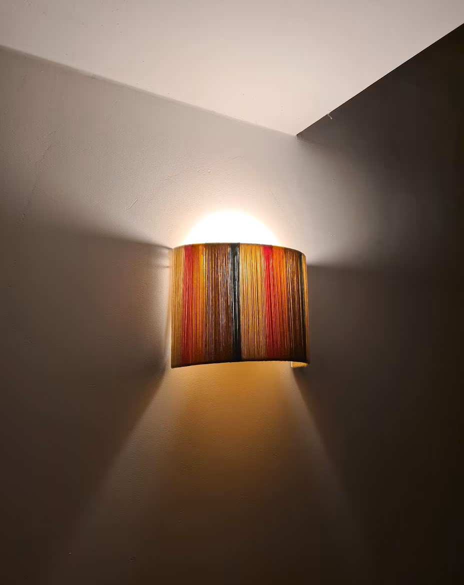 Kolorowy Kinkiet w Paski | Lampa Ścienna Handmade Boho - obrazek 4