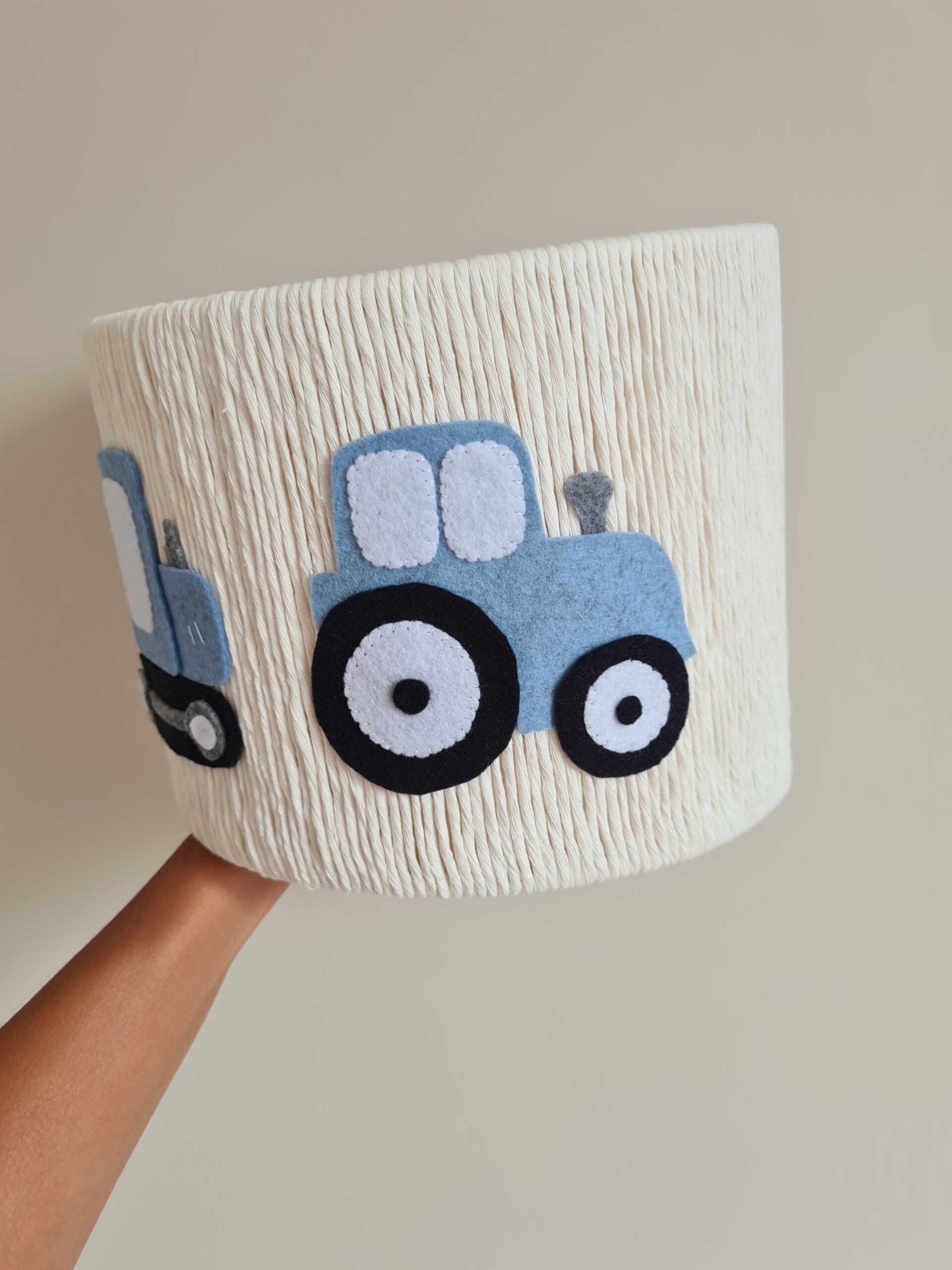 Abażur Kinkiet dla dziecka Traktor i Koparka | Lampa ścienna - obrazek 4