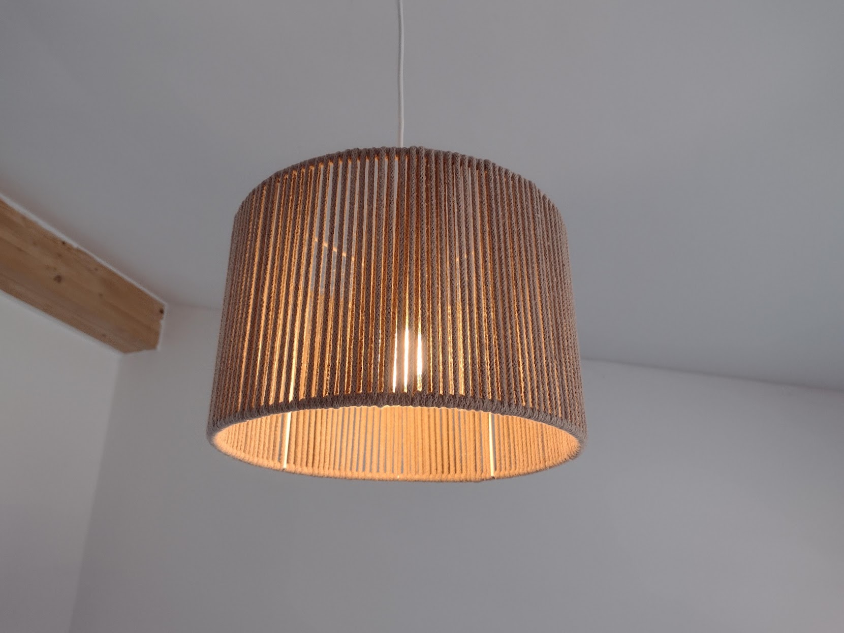 Lampa wisząca Boho ze sznurka – Naturalny abażur Bohemian - obrazek 2