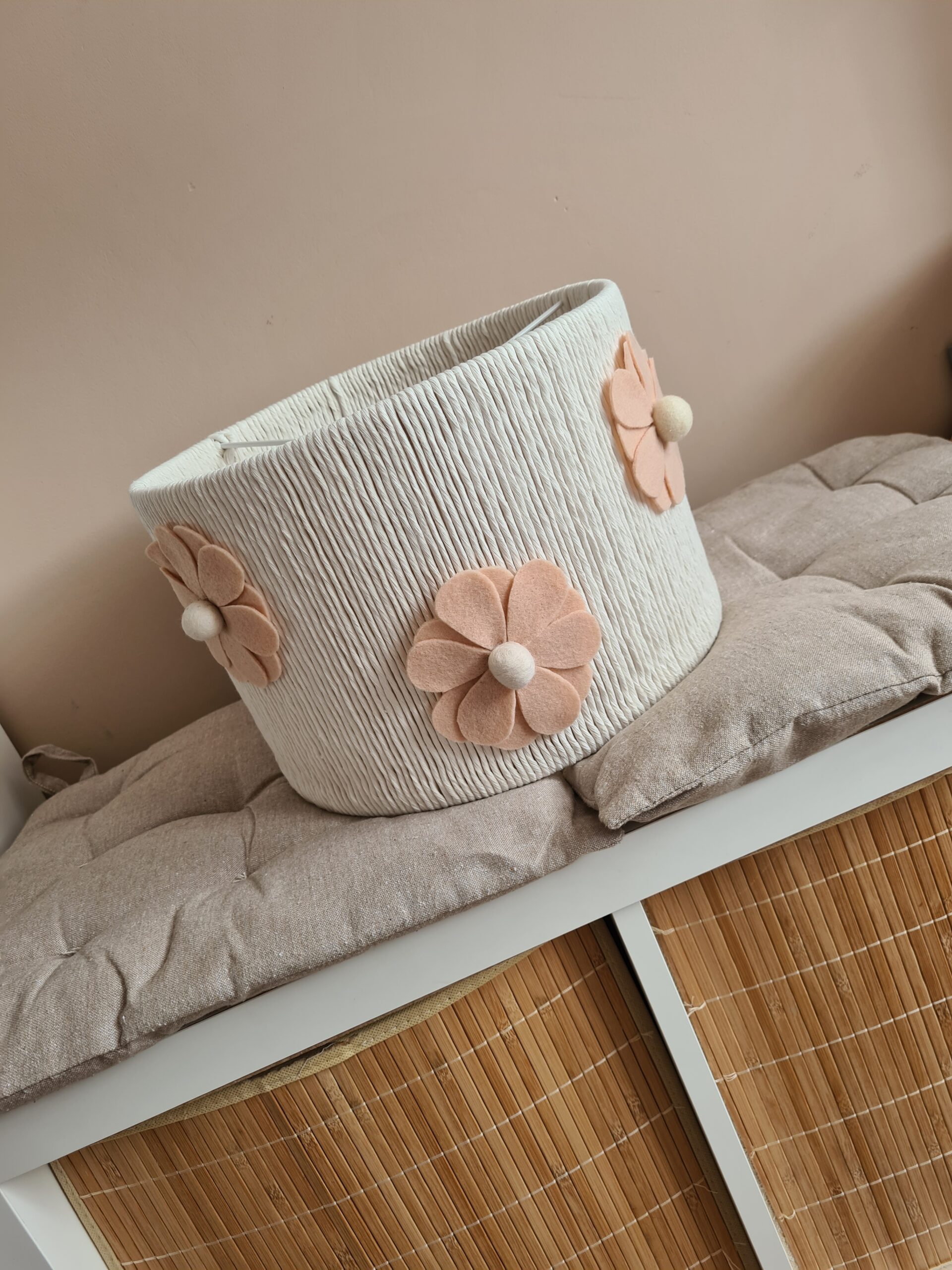 Lampa wisząca handmade do Pokoju Dziecka - Kwiaty Brzoskwinia - obrazek 7