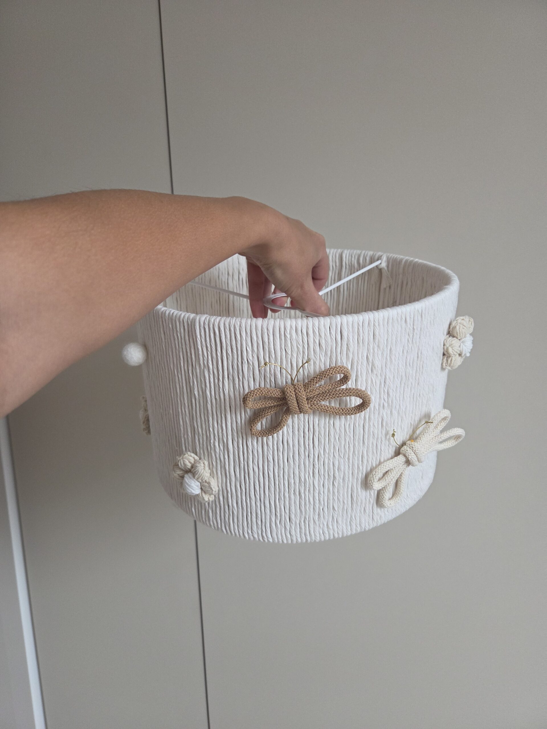 Lampa Wisząca Boho do Pokoju Dziecka | Motylki i Kwiaty - obrazek 2