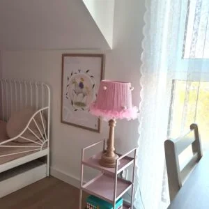 Lampka nocna różowa baletnica – handmade dla małej tancerki