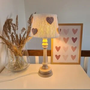 Lampka Nocna Boho dla Dziecka | Różowe Serduszko
